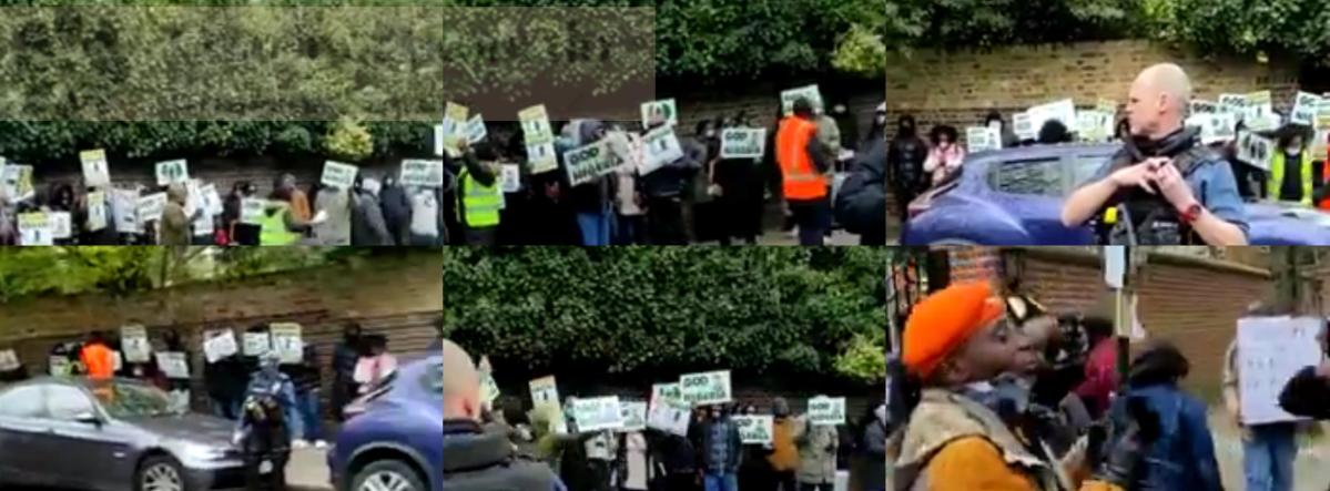 [Video] More Nigerians Block Buhari Gate In London #OsazuwaAkonedo #HarassBuhariOutOfLondon #Freekogi2 #BuhariMustGo ~ OsazuwaAkonedo