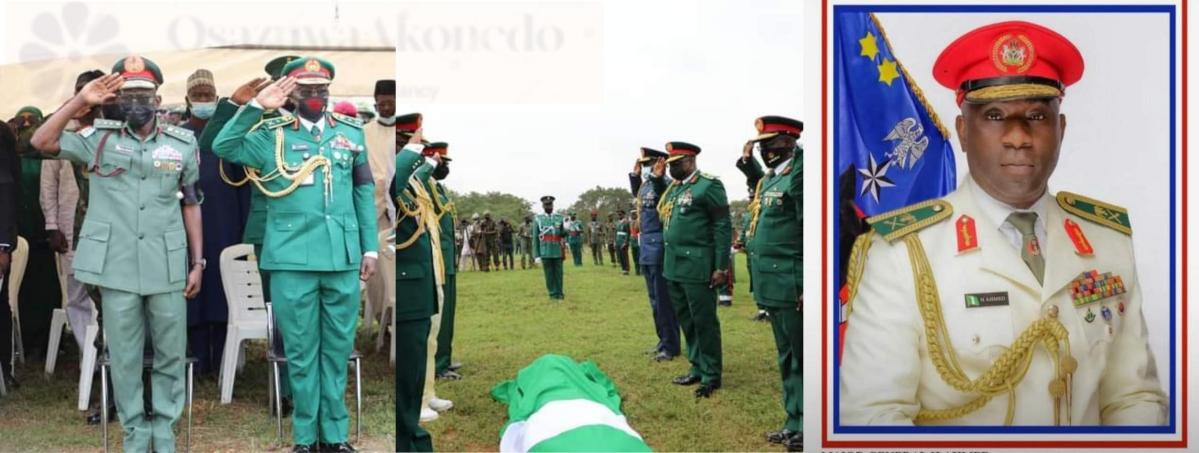 Chief Of Defence Staff Lucky Irabor, Others Pay Last Respect To Top Army General Huseini Ahmed Killed By Unknown Gunmen ~ OsazuwaAkonedo #Abuja #OsazuwaAkonedo