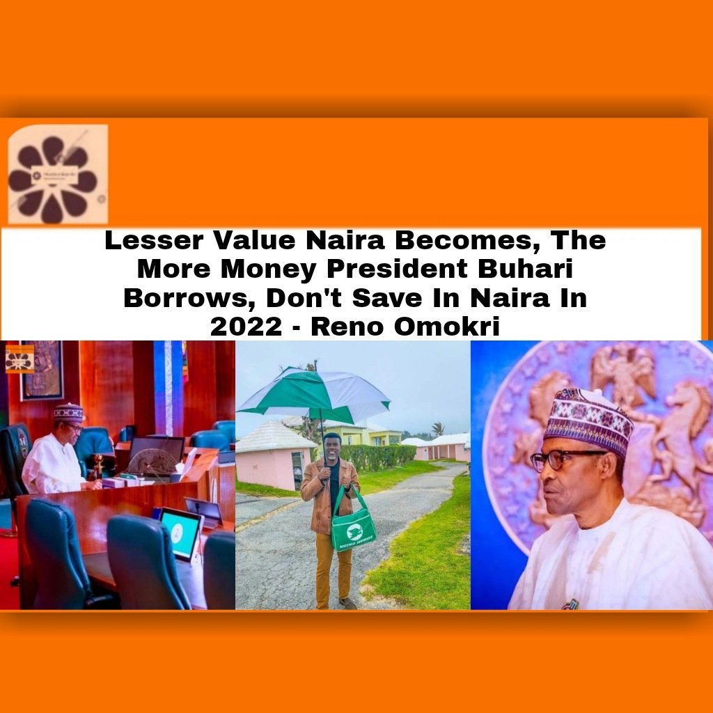 Lesser Value Naira Becomes, The More Money President Buhari Borrows, Don't Save In Naira In 2022 - Reno Omokri ~ OsazuwaAkonedo #Dollar #Naira #OsazuwaAkonedo