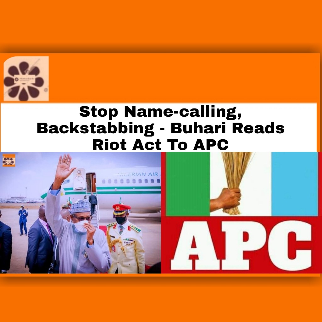 Stop Name-calling, Backstabbing - Buhari Reads Riot Act To APC ~ OsazuwaAkonedo #GarbaShehu #GoodluckEbeleJonathan #APC #OsazuwaAkonedo #PDP