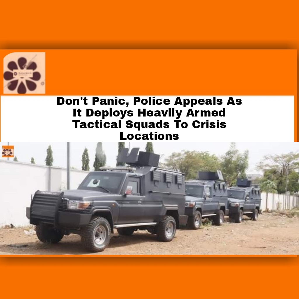 Don't Panic, Police Appeals As It Deploys Heavily Armed Tactical Squads To Crisis Locations ~ OsazuwaAkonedo #Igp #insecurity #OsazuwaAkonedo