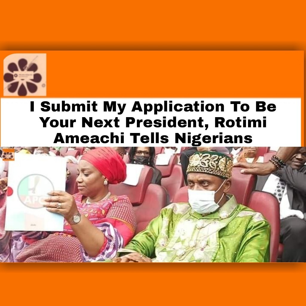 I Submit My Application To Be Your Next President, Rotimi Ameachi Tells Nigerians