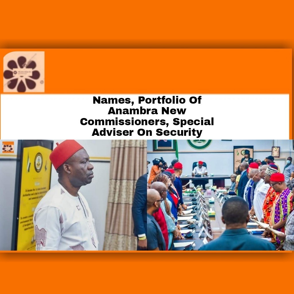 Names, Portfolio Of Anambra New Commissioners, Special Adviser On Security