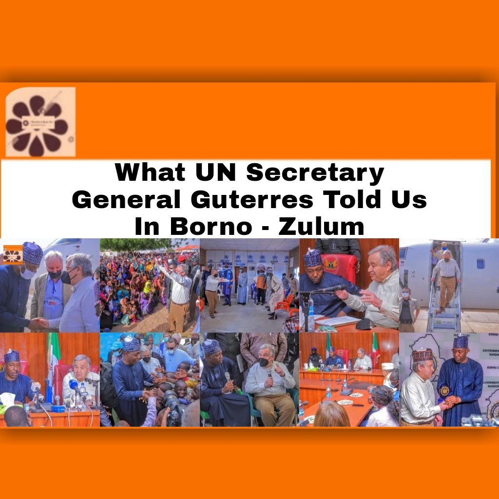 What UN Secretary General Guterres Told Us In Borno - Zulum ~ OsazuwaAkonedo ##BokoHaram ##Bornostate #Africa #Borno #development #government #iswap #ISWAPBokoHaram #Maiduguri #military #Mohammed #refugees #security #state #troops #UN #unemployment