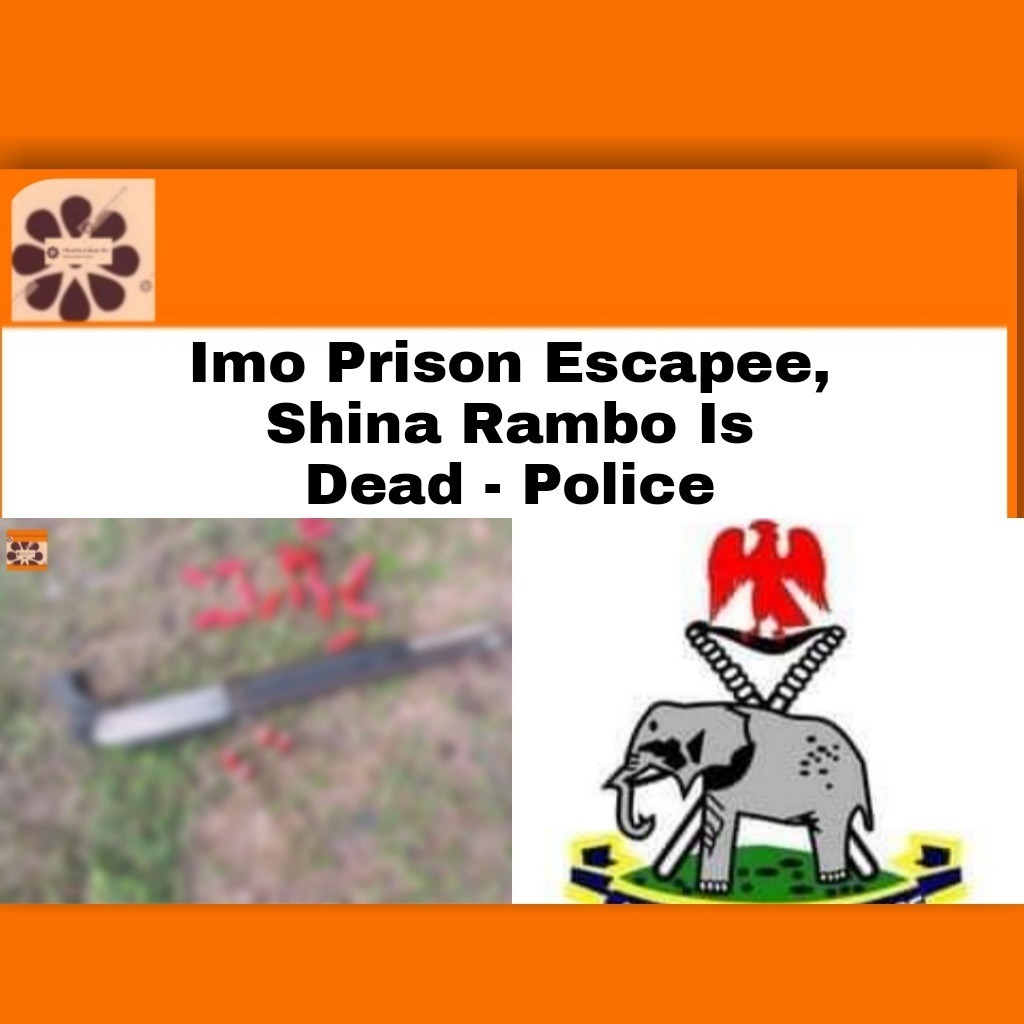 Imo Prison Escapee, Shina Rambo Is Dead – Police