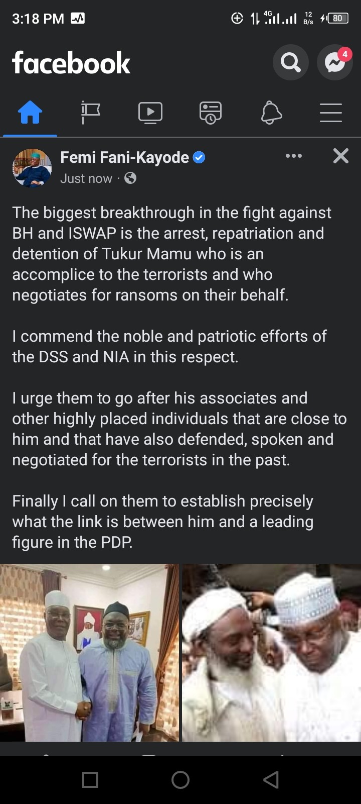 Femi Fani-Kayode Wants DSS To Arrest Atiku Abubakar Over Boko Haram Terrorists