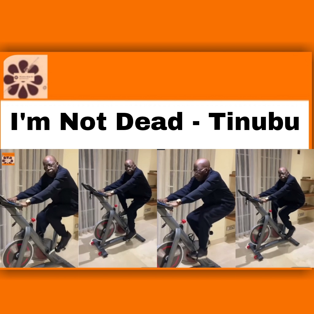 I’m Not Dead – Tinubu