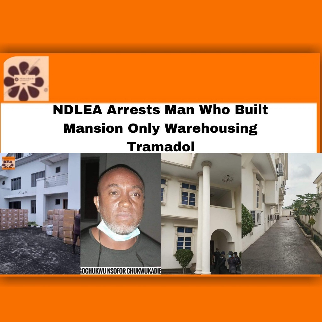 NDLEA Arrests Man Who Built Mansion Only Warehousing Tramadol