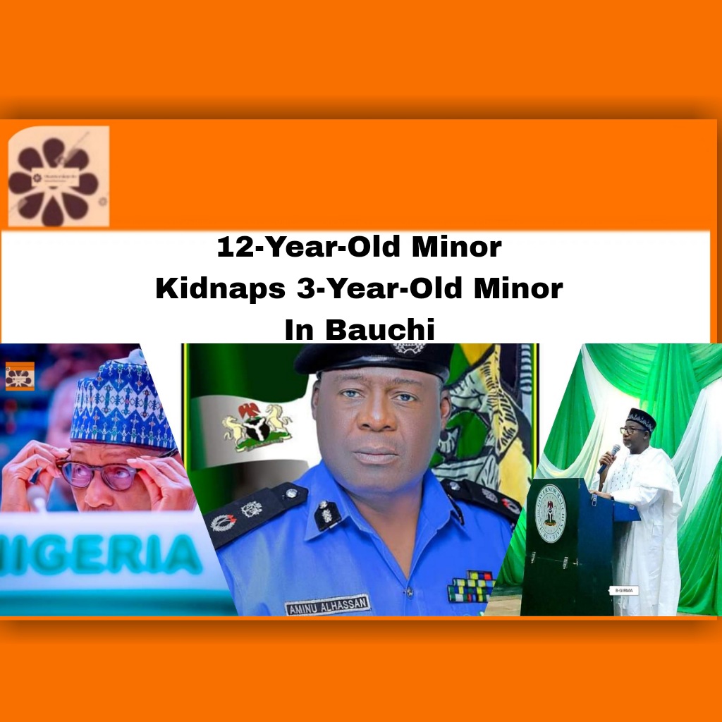 12-Year-Old Minor Kidnaps 3-Year-Old Minor In Bauchi ~ OsazuwaAkonedo #Godwin