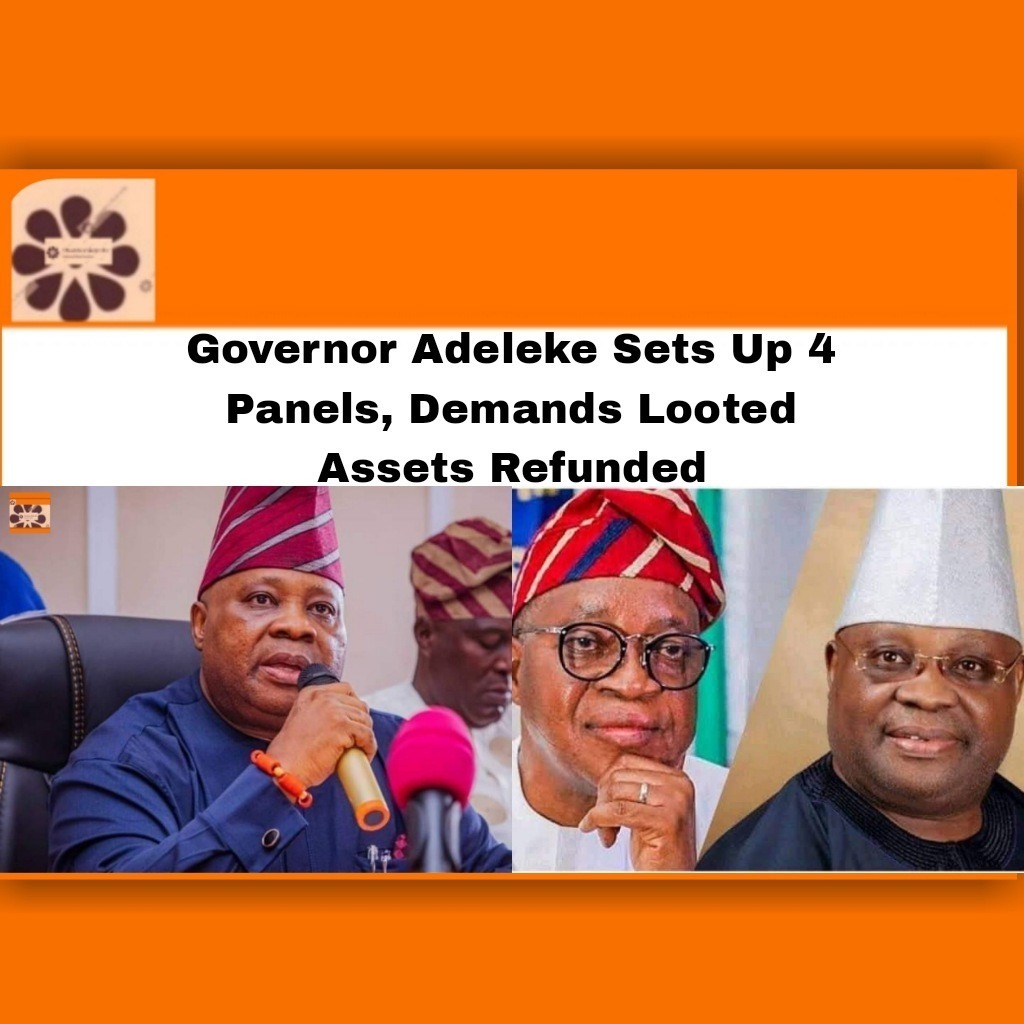 Governor Adeleke Sets Up 4 Panels, Demands Looted Assets Refunded
