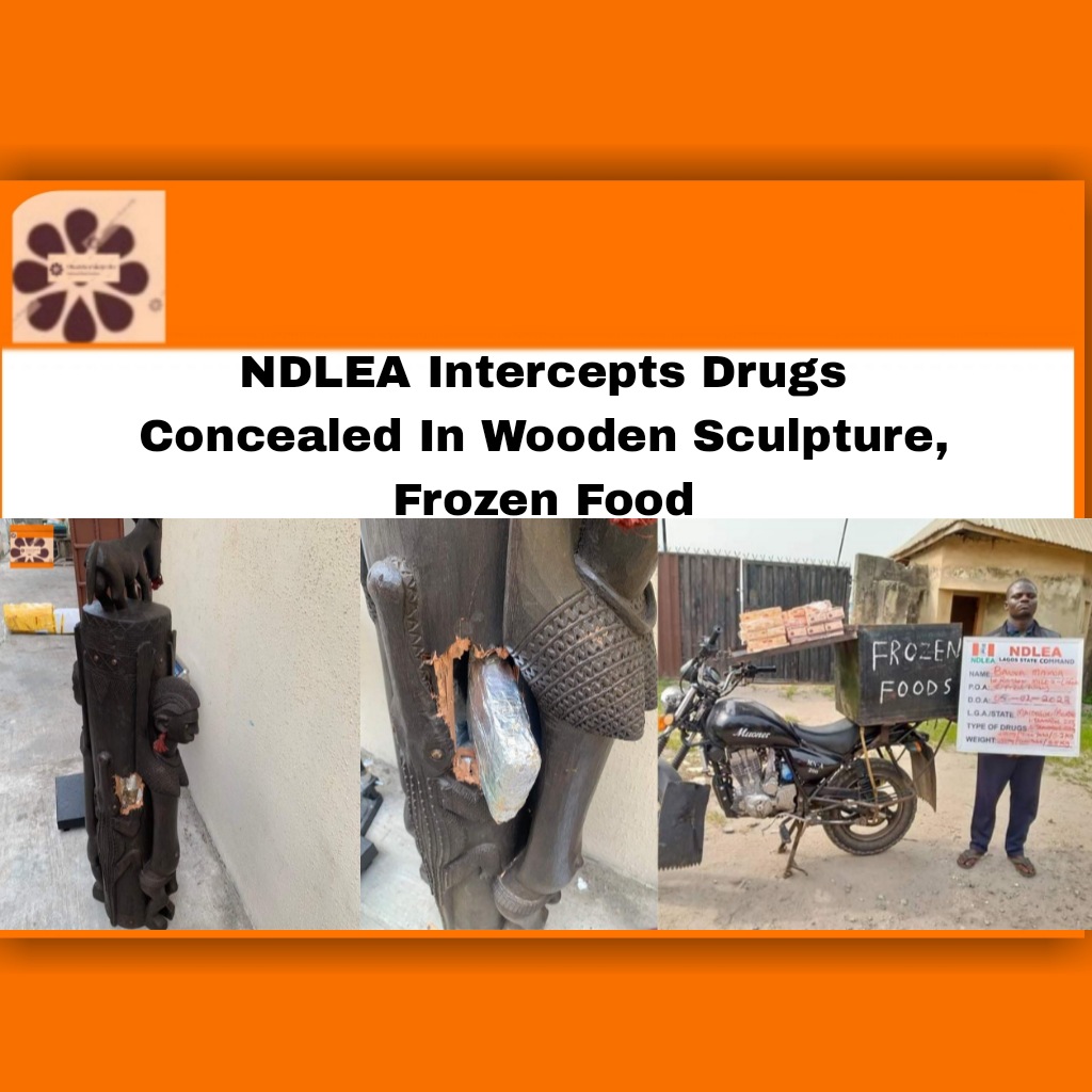 NDLEA Intercepts Drugs Concealed In Wooden Sculpture, Frozen Food ~ OsazuwaAkonedo #cannabis #Drugs #NDLEA #OsazuwaAkonedo