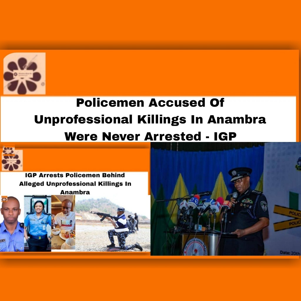 Policemen Accused Of Unprofessional Killings In Anambra Were Never Arrested - IGP