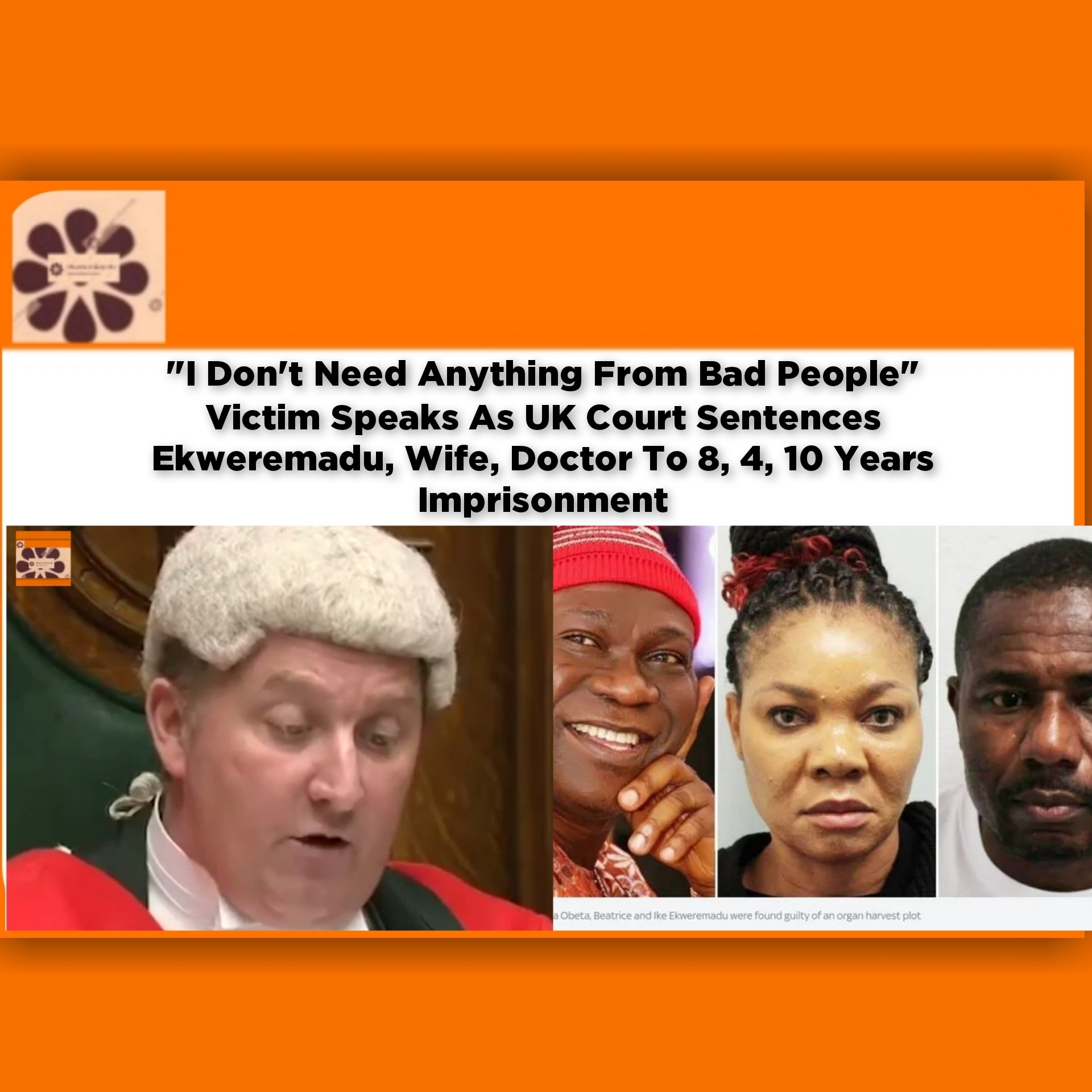 I Don’t Need Anything From Bad People Victim Speaks As UK Court Sentences Ekweremadu, Wife, Doctor To 8, 4, 10 Years Imprisonment