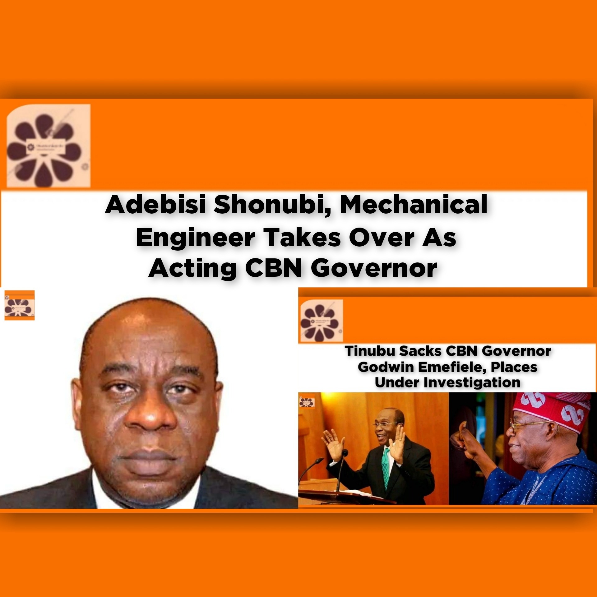Adebisi Shonubi, Mechanical Engineer Takes Over As Acting CBN Governor