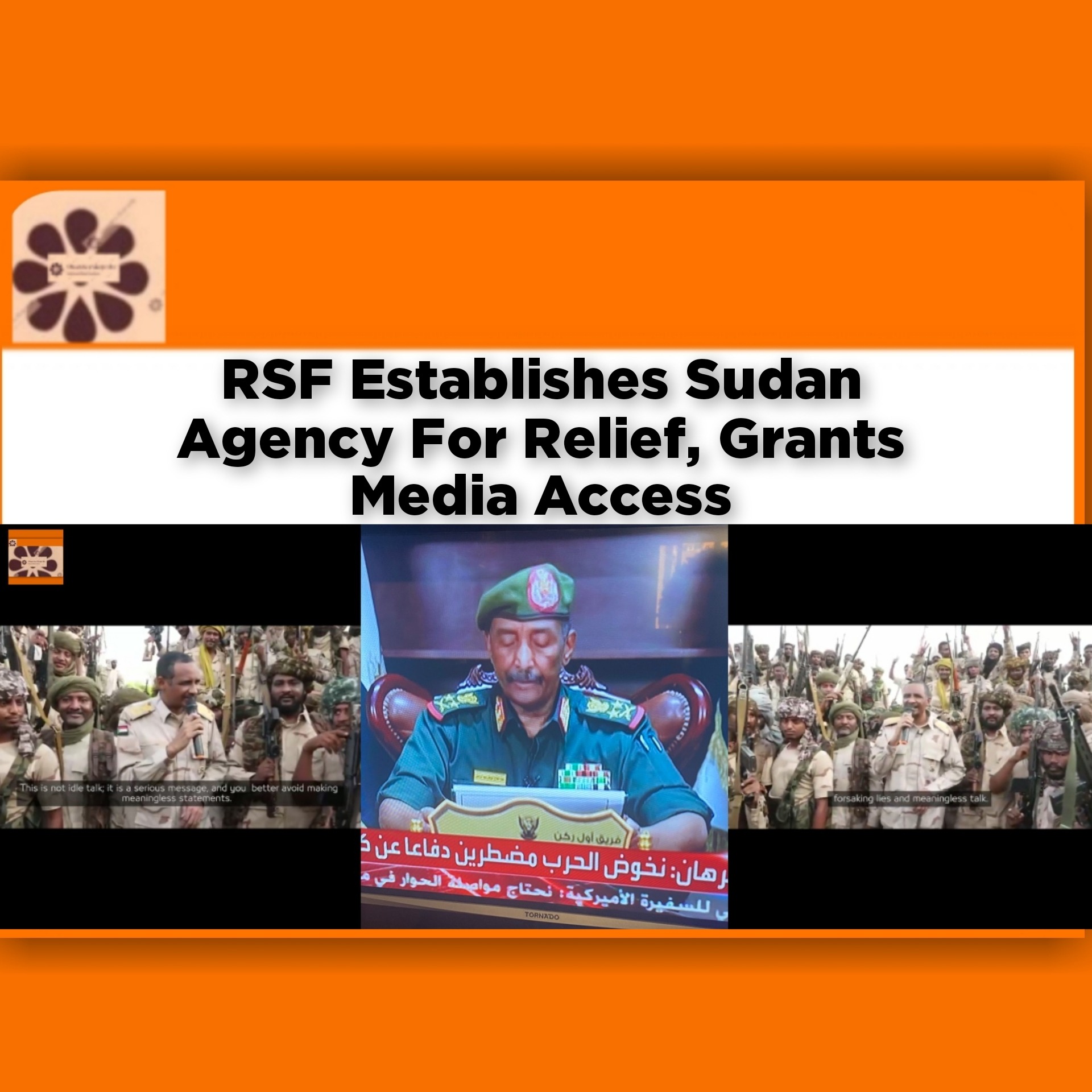 RSF Establishes Sudan Agency For Relief, Grants Media Access