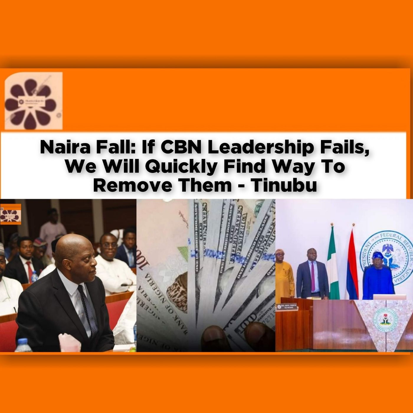 Naira Fall If CBN Leadership Fails, We Will Quickly Find Way To Remove Them - Tinubu ~ OsazuwaAkonedo