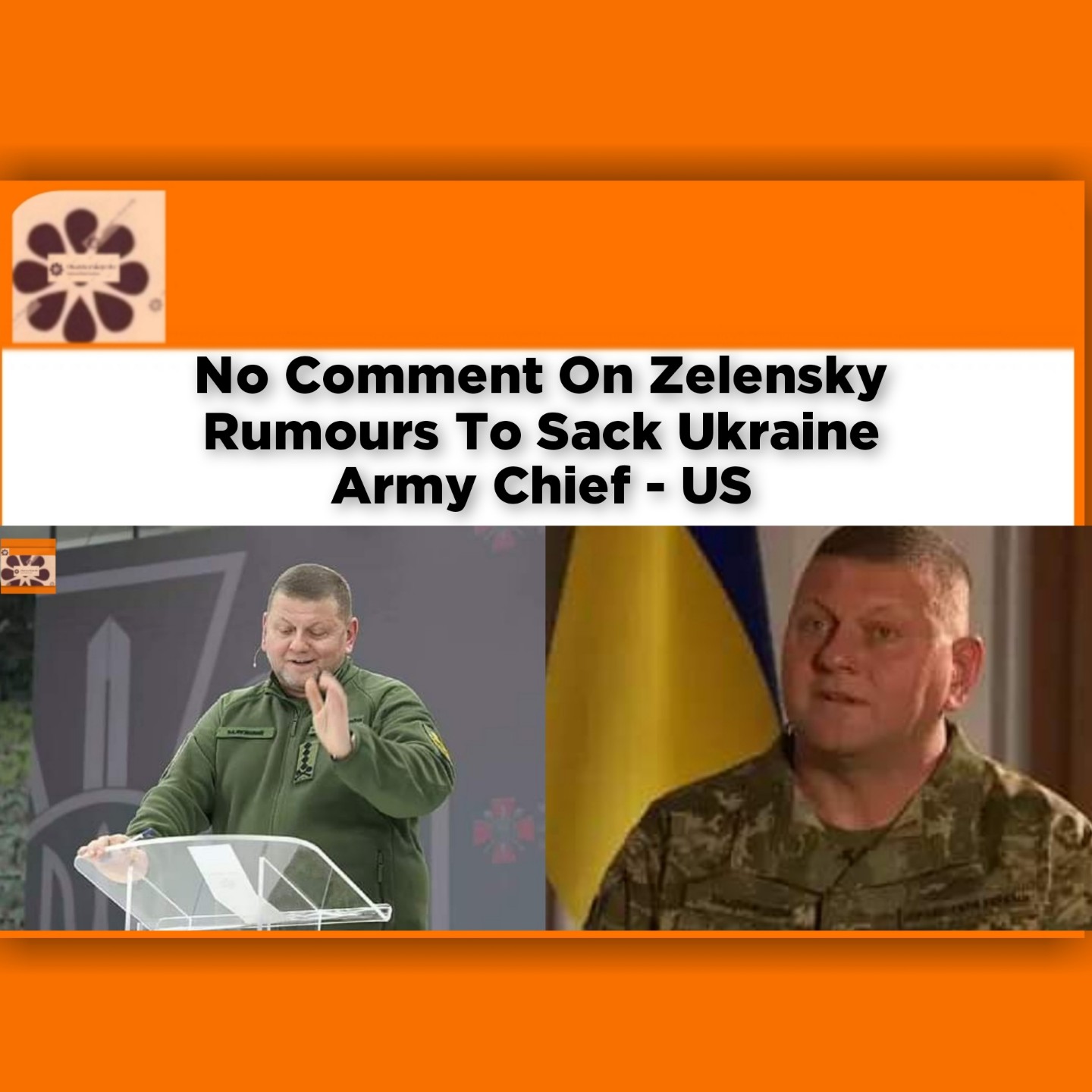 No Comment On Zelensky Rumours To Sack Ukraine Army Chief - US