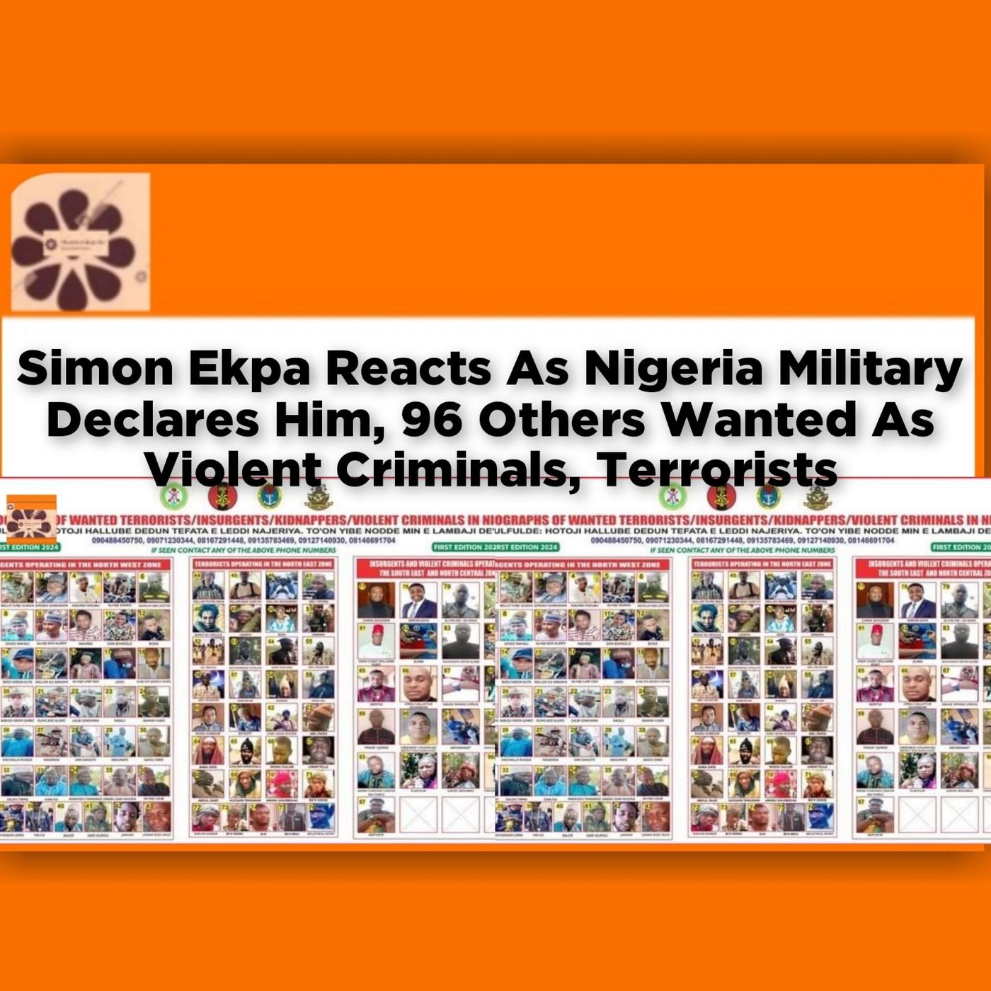 Simon Ekpa Reacts As Nigeria Military Declares Him, 96 Others Wanted As Violent Criminals, Terrorists ~ OsazuwaAkonedo