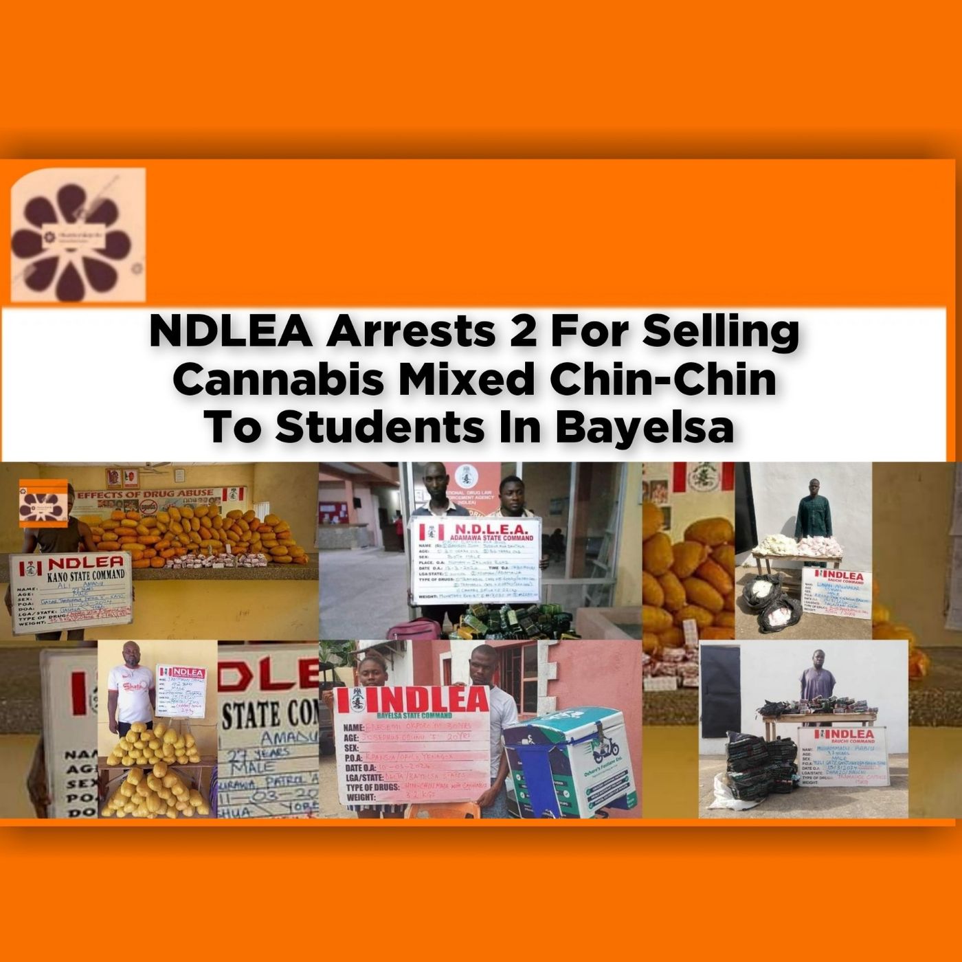 NDLEA Arrests 2 For Selling Cannabis Mixed Chin-Chin To Students In Bayelsa ~ OsazuwaAkonedo