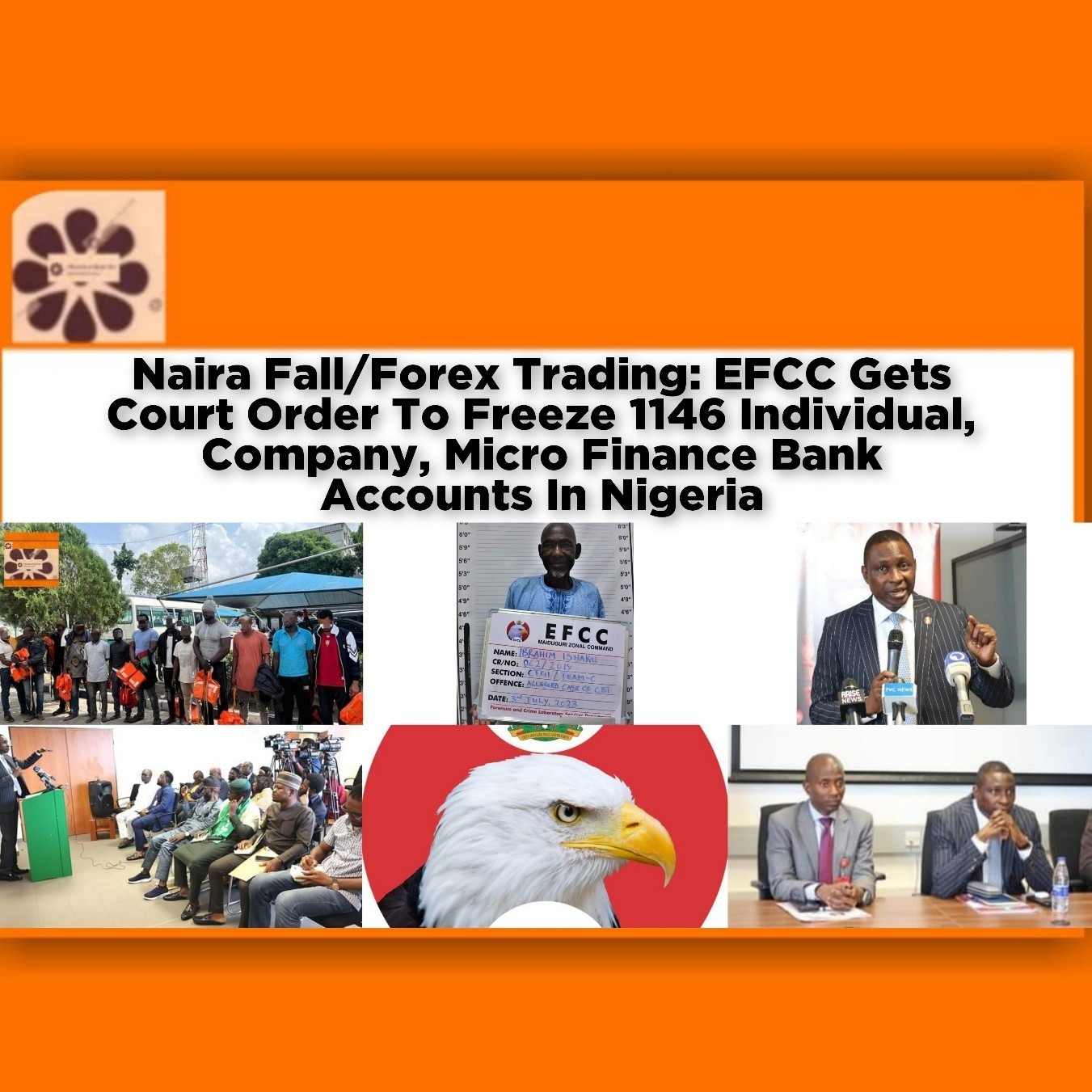 Naira Fall/Forex Trading: EFCC Gets Court Order To Freeze 1146 Individual, Company, Micro Finance Bank Accounts In Nigeria