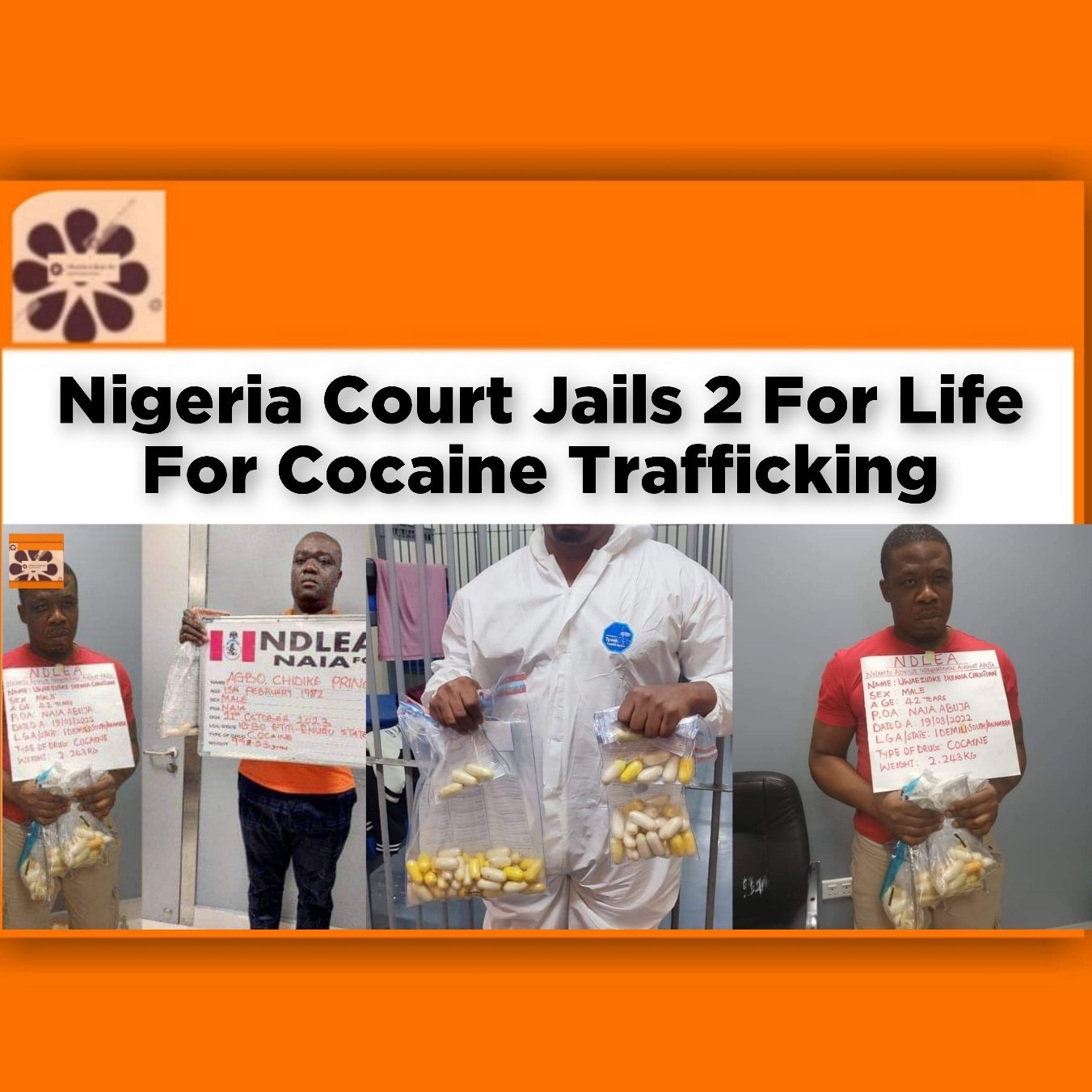 Nigeria Court Jails 2 For Life For Cocaine Trafficking