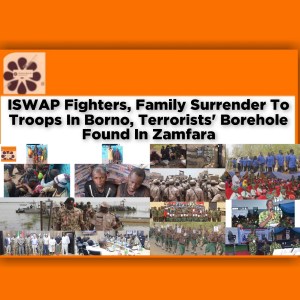 ISWAP Fighters, Family Surrender To Troops In Borno, Terrorists' Borehole Found In Zamfara ~ OsazuwaAkonedo #BokoHaram #army #bandits #Borno #BoyChild #iswap #MNJTF #Zamfara