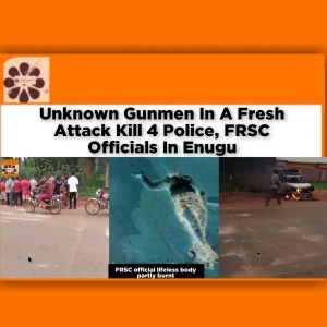 Unknown Gunmen In Fresh Attack Kill 4 Police, FRSC Officials In Enugu ~ OsazuwaAkonedo #EhaAlumona #FRSC #Gunmen #Nsukka #Orba #Police #Udenu #Unknown