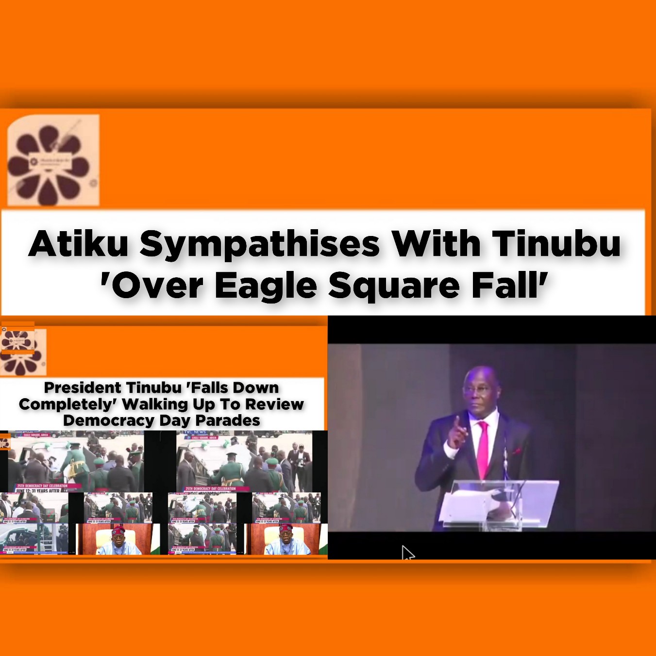 Atiku Sympathises With Tinubu 'Over Eagle Square Fall'