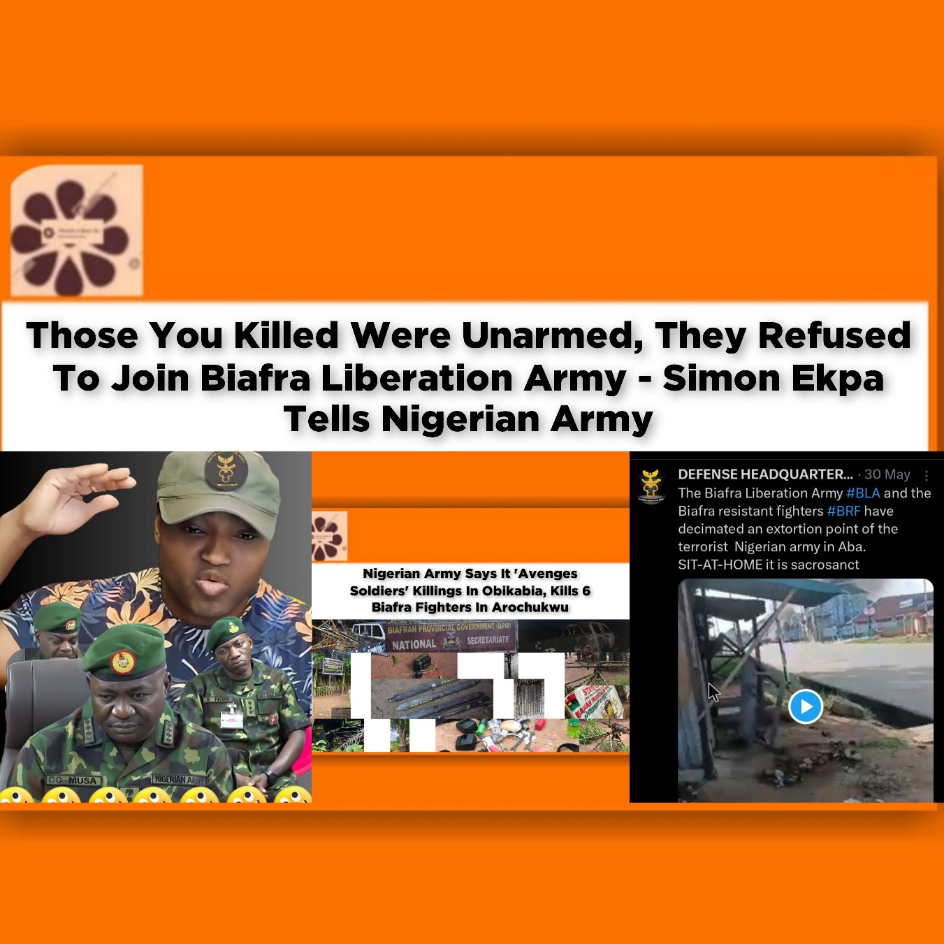 Those You Killed Were Unarmed, They Refused To Join Biafra Liberation Army - Simon Ekpa Tells Nigerian Army