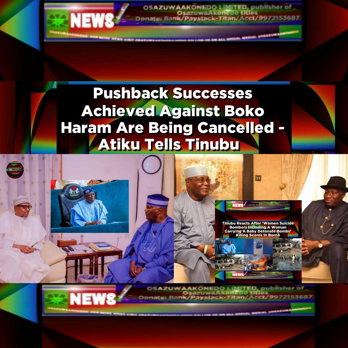 Pushback Successes Achieved Against Boko Haram Are Being Cancelled - Atiku Tells Tinubu