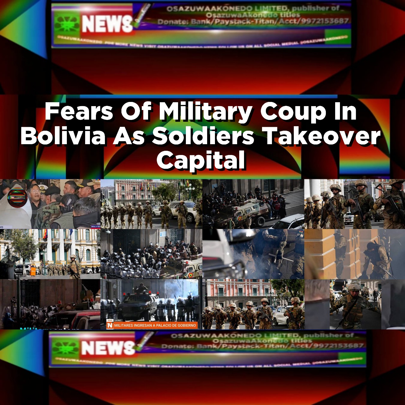 Fears Of Military Coup In Bolivia As Soldiers Takeover Capital