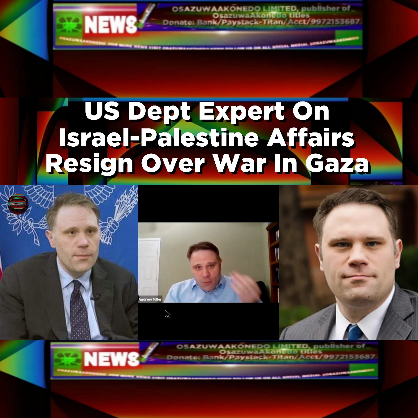 US Dept Expert On Israel-Palestine Affairs Resign Over War In Gaza