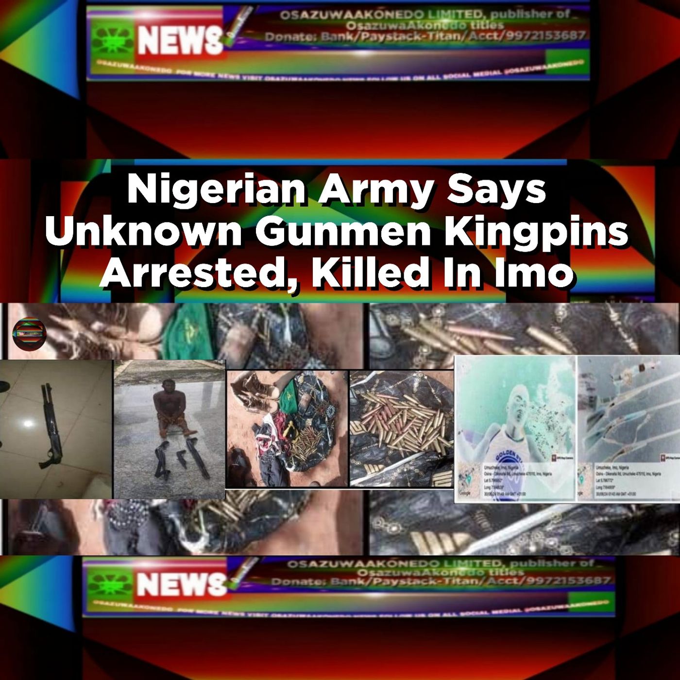 Nigerian Army Says Unknown Gunmen Kingpins Arrested, Killed In Imo ~ OsazuwaAkonedo