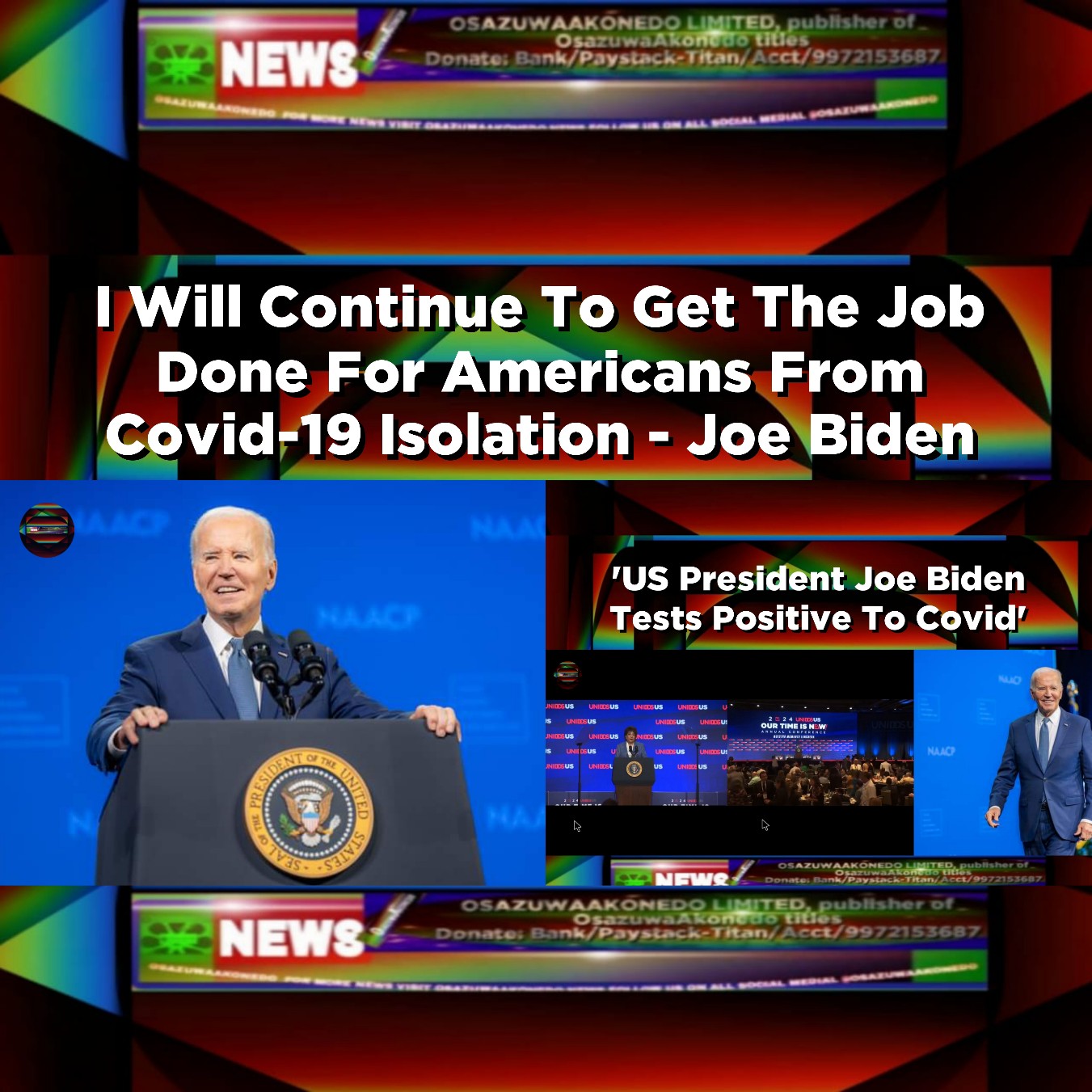 I Will Continue To Get The Job Done For Americans From Covid-19 Isolation - Joe Biden