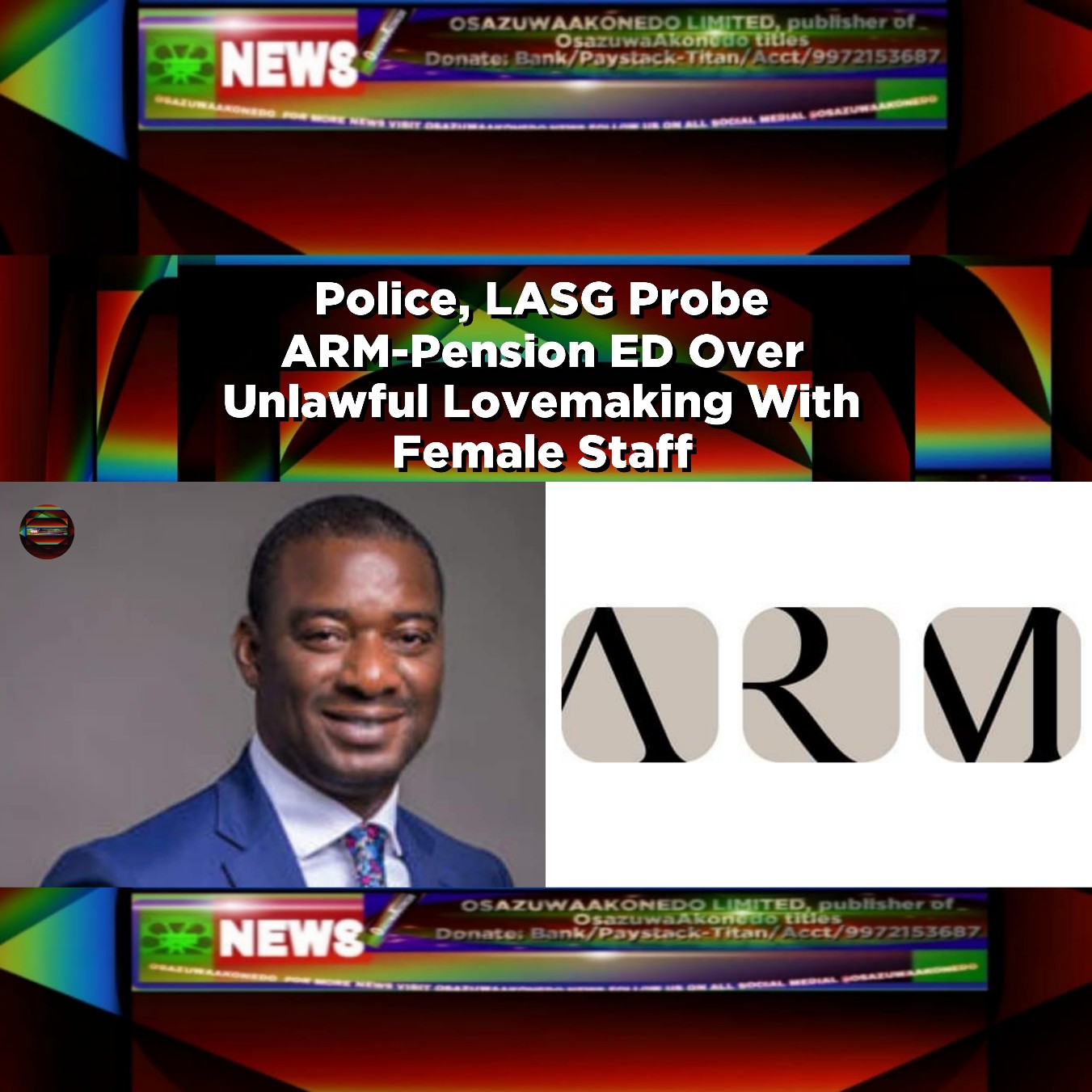 Police, LASG Probe ARM-Pension ED Over Unlawful Lovemaking With Female Staff
