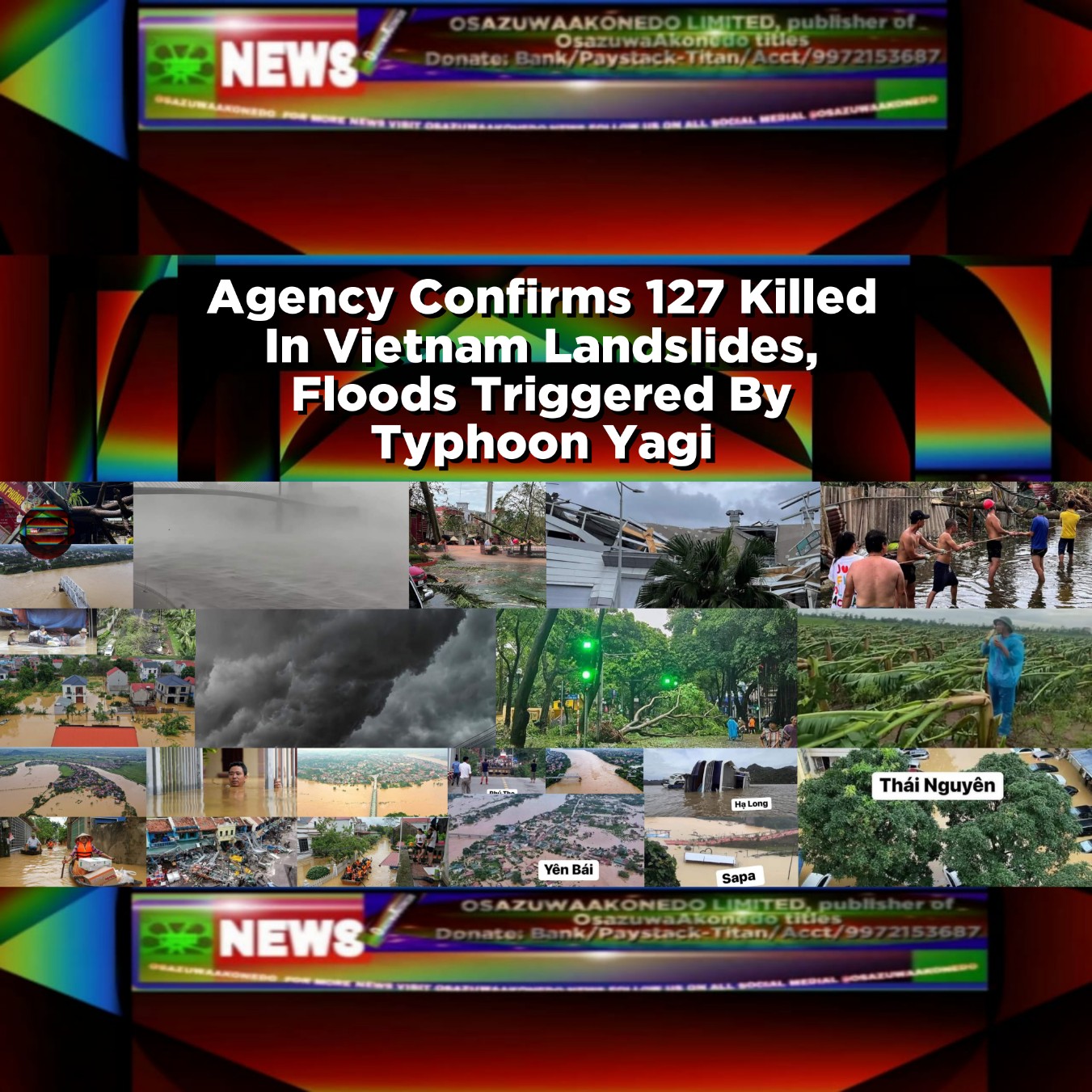 Agency Confirms 127 Killed In Vietnam Landslides, Floods Triggered By Typhoon Yagi