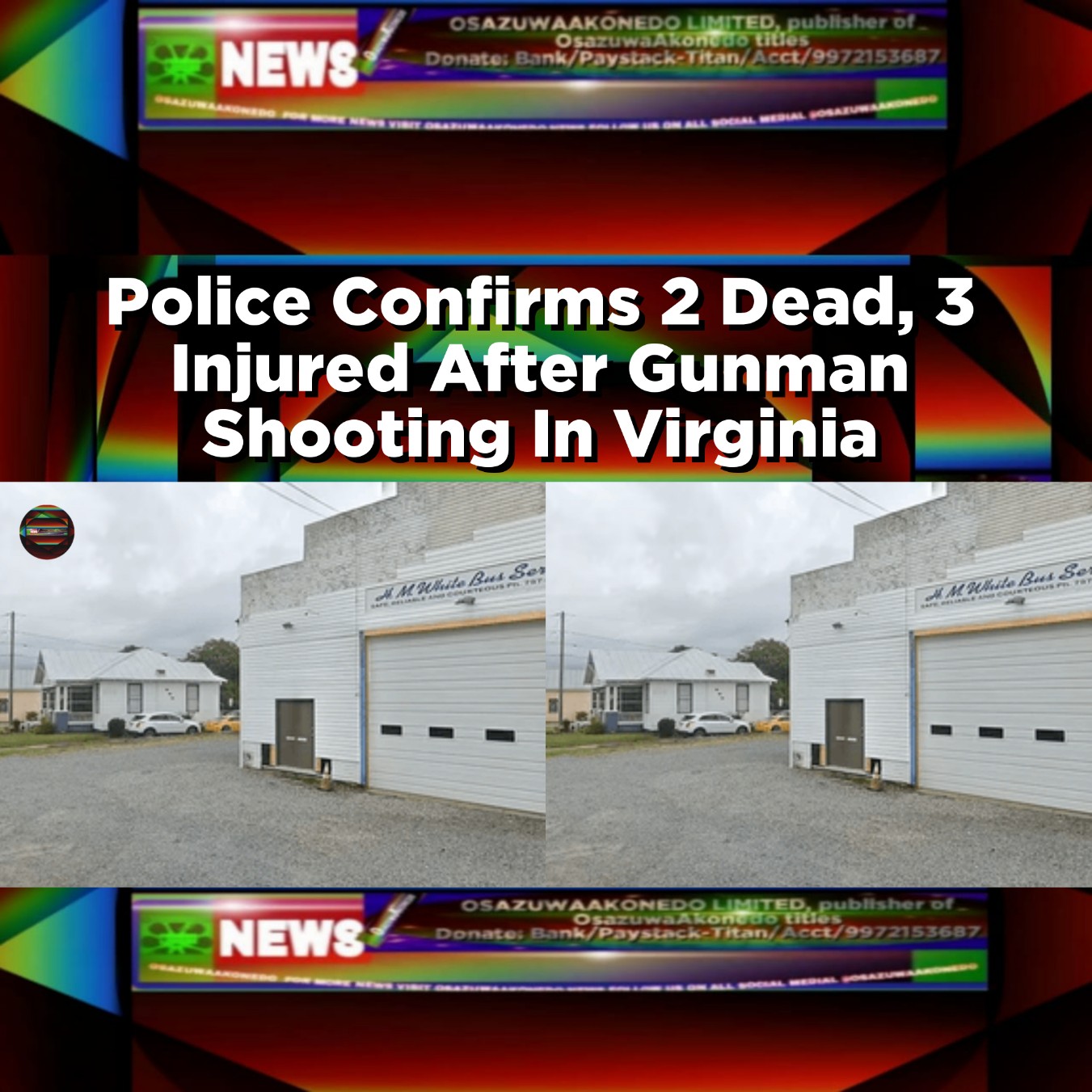 Police Confirms 2 Dead, 3 Injured After Gunman Shooting In Virginia