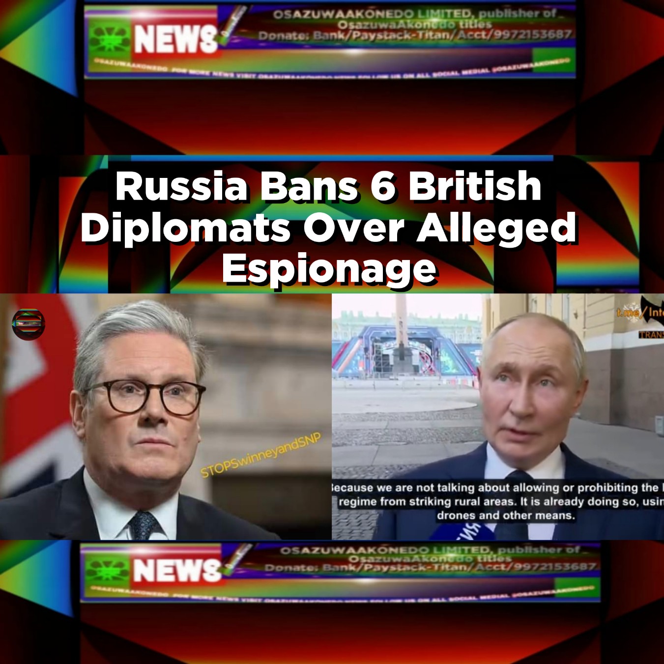 Russia Bans 6 British Diplomats Over Alleged Espionage