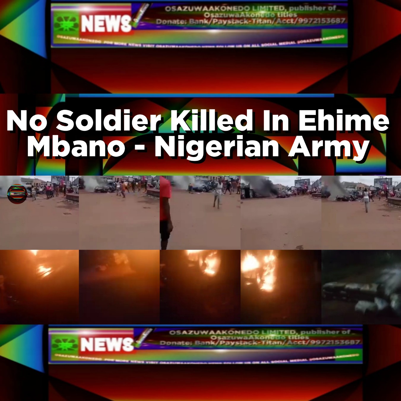 No Soldier Killed In Ehime Mbano - Nigerian Army