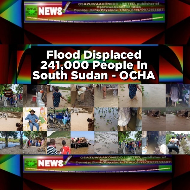 Flood Displaced 241,000 People In South Sudan - OCHA