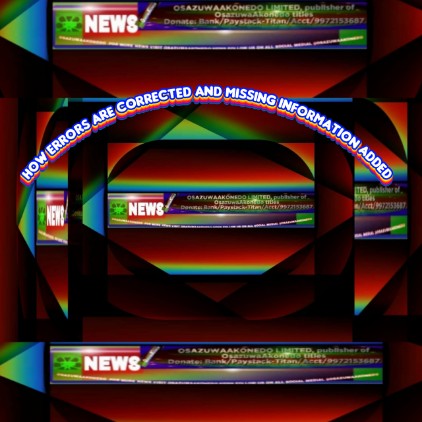 How Errors Are Corrected And Missing Information Added