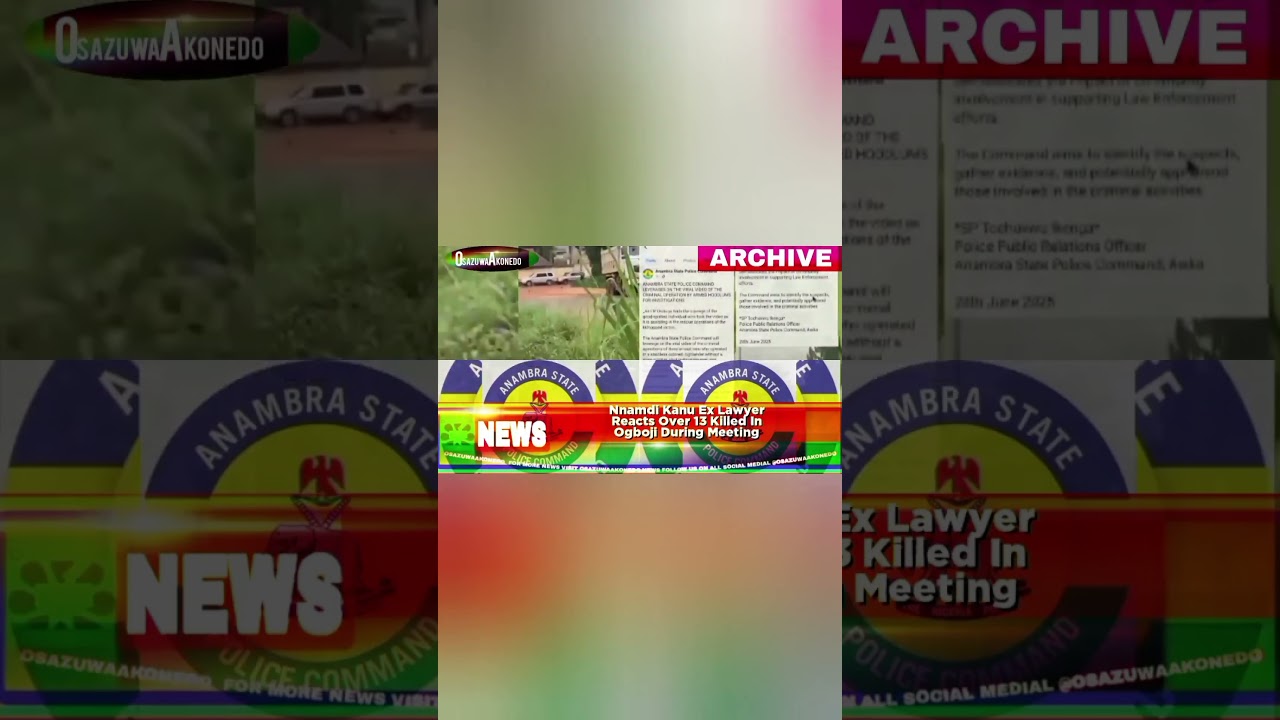 OsazuwaAkonedo ReelNews ~ Nnamdi Kanu Ex Lawyer Reacts Over 13 Killed In Ogboji During Meeting