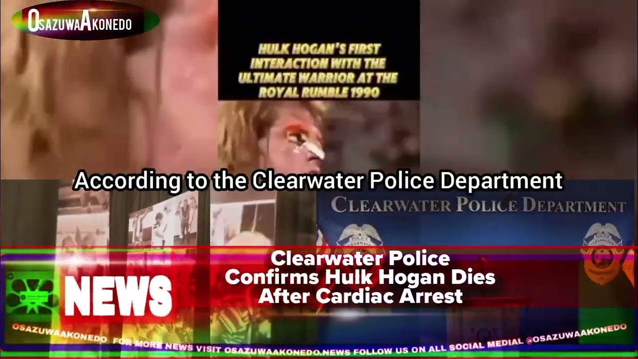 OsazuwaAkonedo ShortReel ~ Clearwater Police Confirms Hulk Hogan Dies After Cardiac Arrest