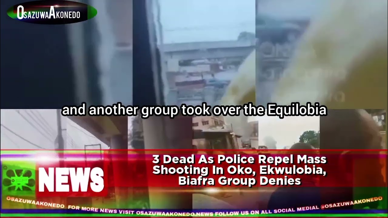 OsazuwaAkonedo ShortReel ~ 3 Dead As Police Repel Mass Shooting In Oko, Ekwulobia, Biafra Group Denies