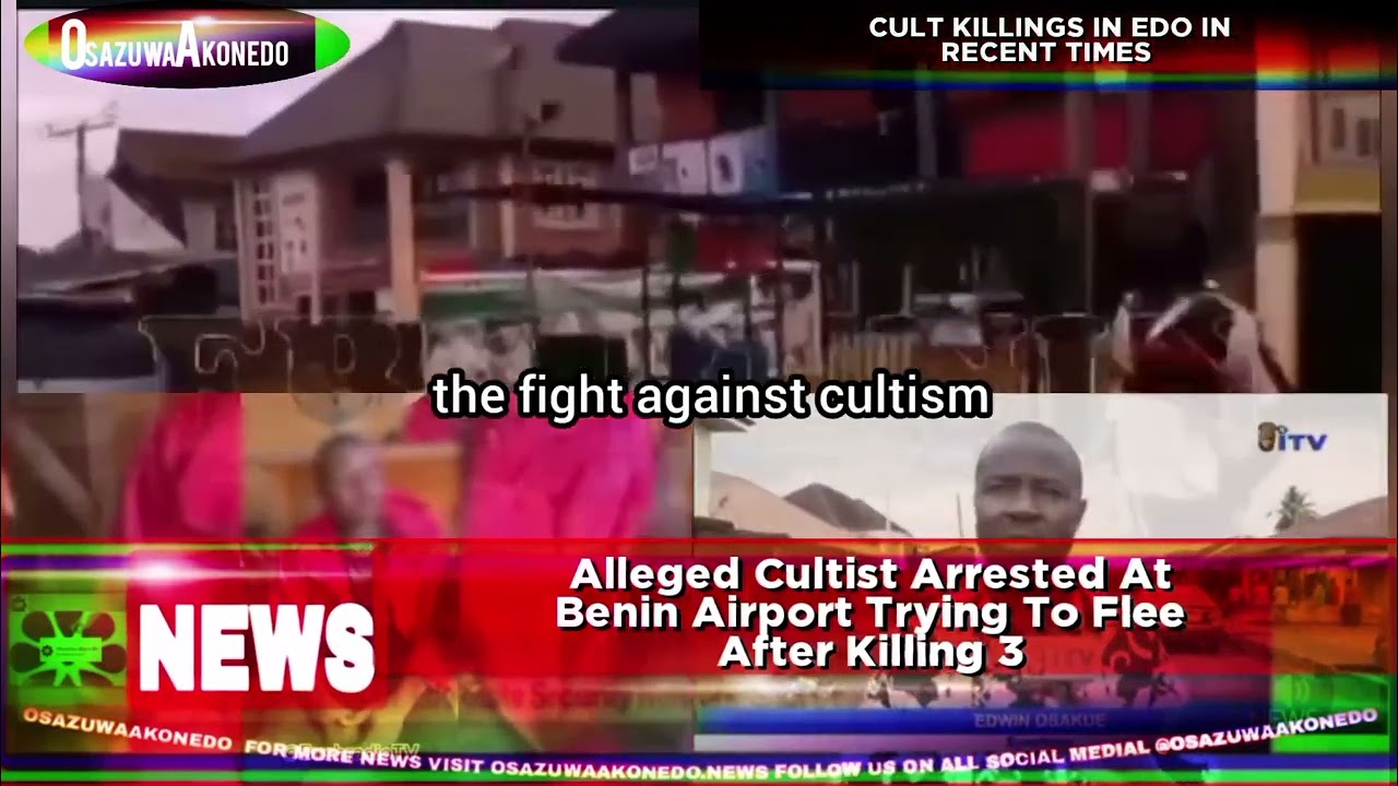 OsazuwaAkonedo ShortReel ~ Alleged Cultist Arrested At Benin Airport Trying To Flee After Killing 3