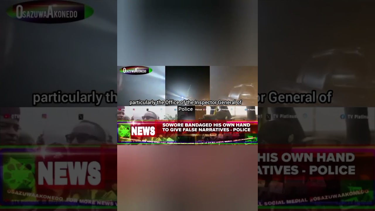 OsazuwaAkonedo BriefRecall ~ Sowore Bandaged His Own Hand To Give False Narratives - Police