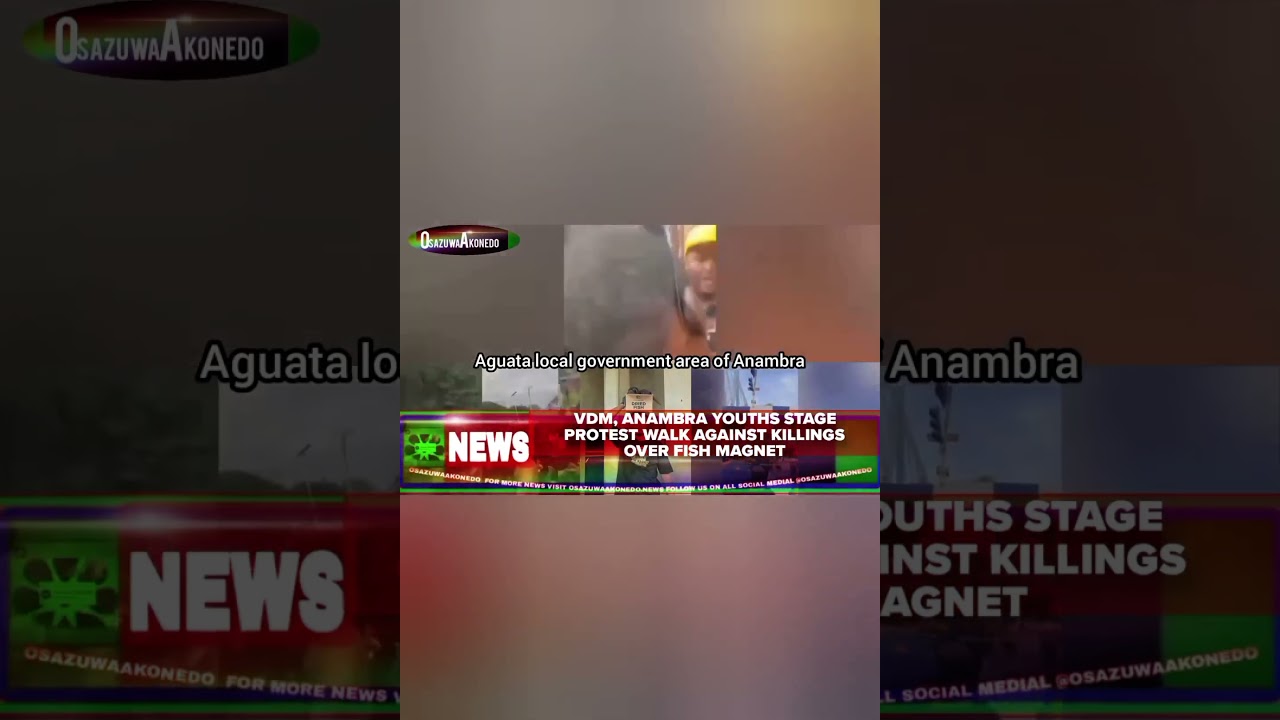 OsazuwaAkonedo Video ~ VDM, Anambra Youths Stage Protest Walk Against Killings Over Fish Magnet 1