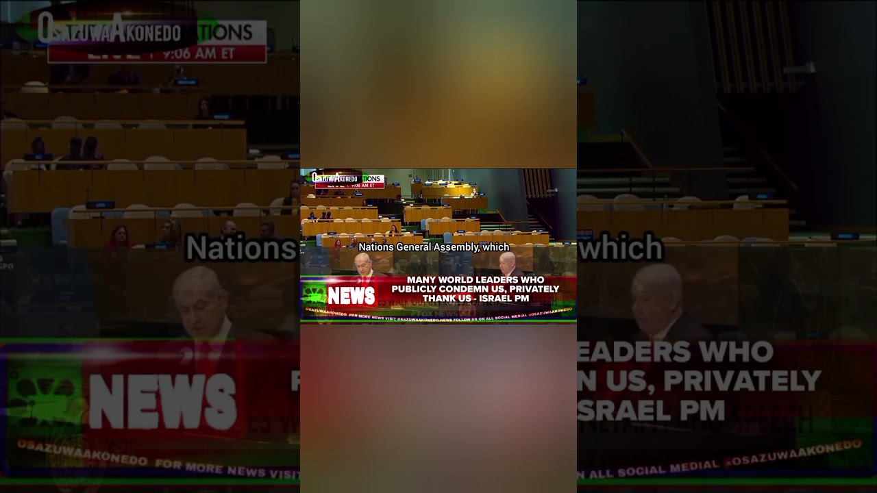 OsazuwaAkonedo Podcast Video ~ Many World Leaders Who Publicly Condemn Us, Privately Thank Us Israel PM