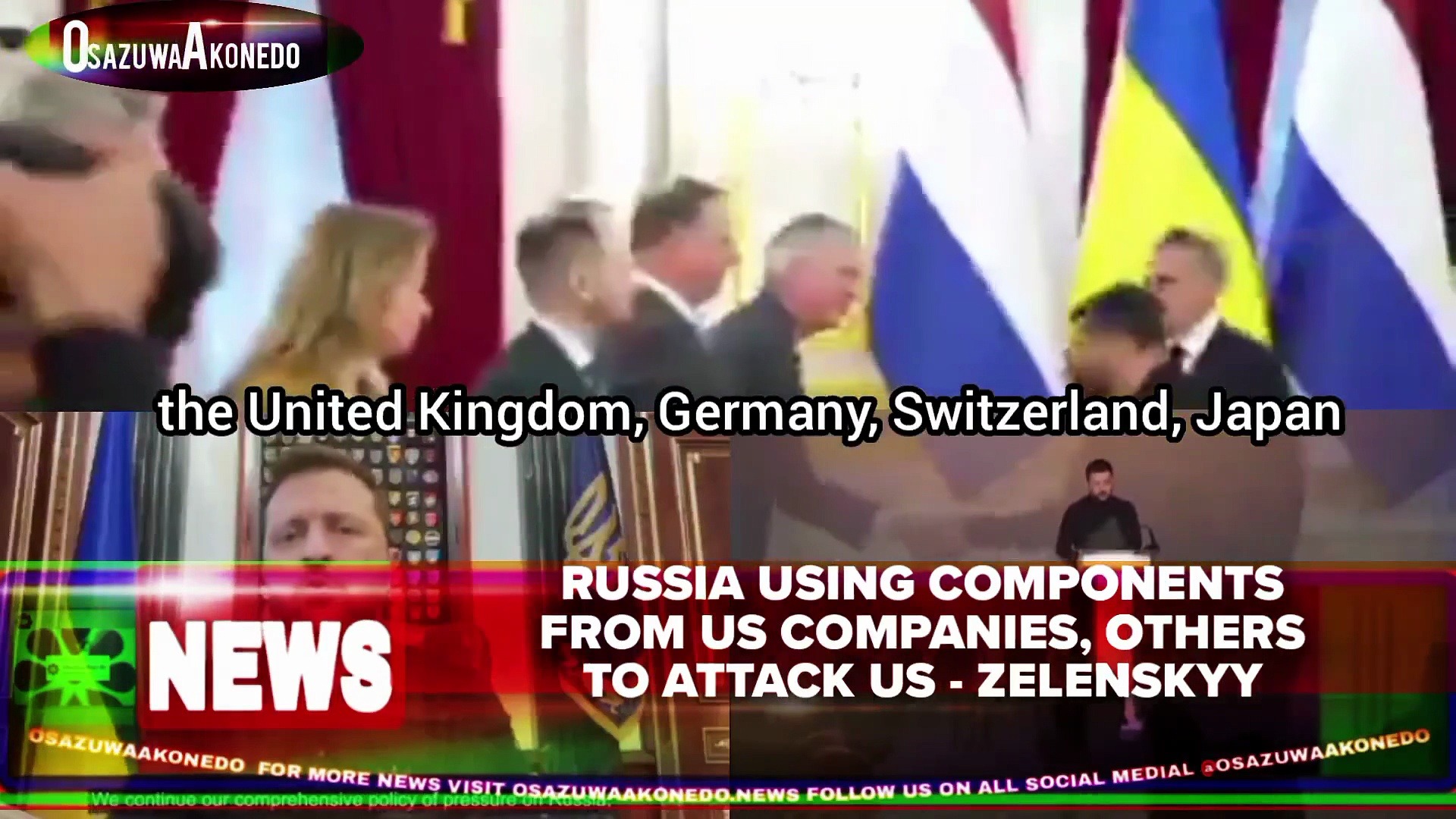Video ~ Russia Using Components From US Companies, Others To Attack Us – Zelenskyy