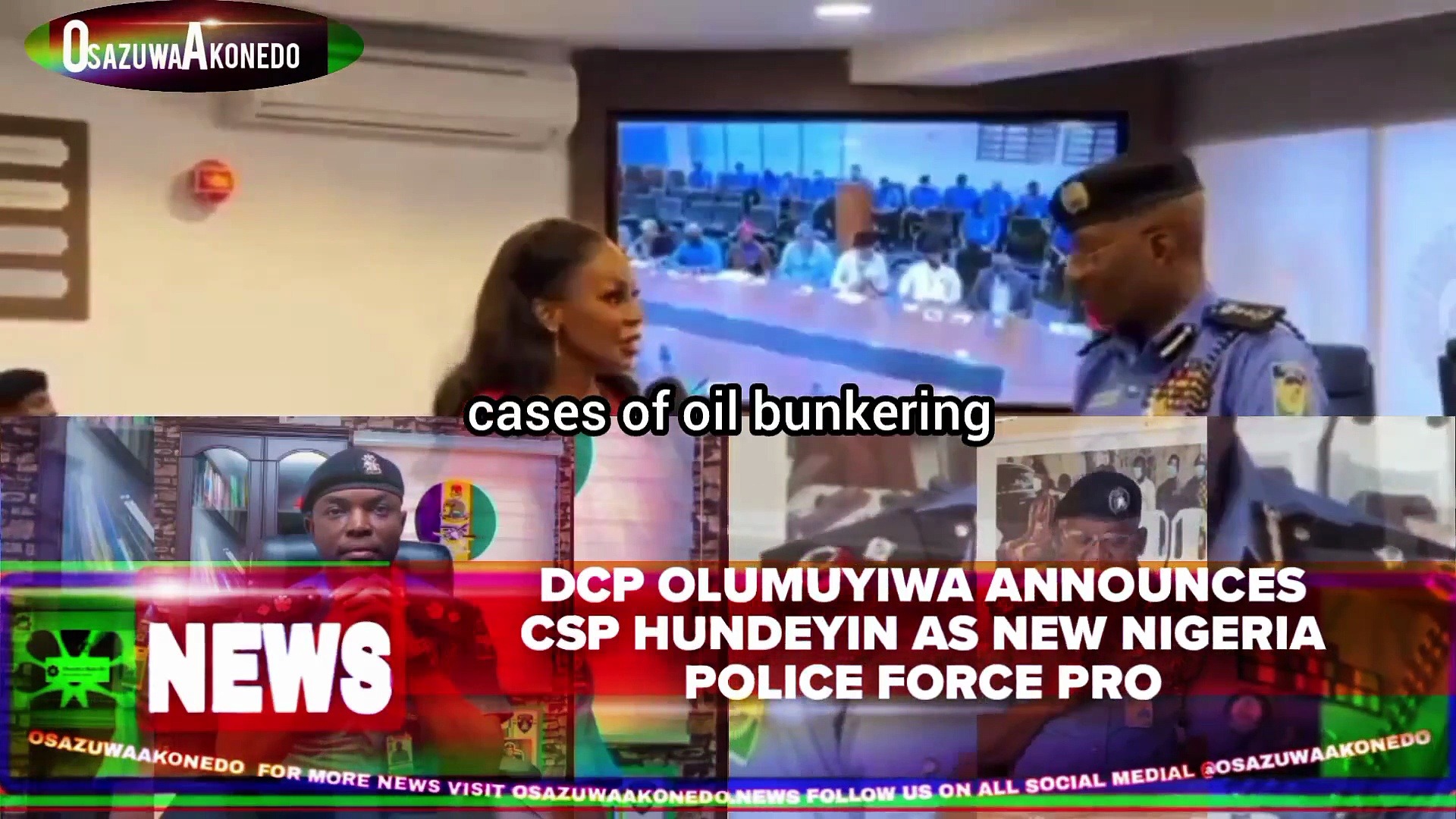 Video ~ DCP Olumuyiwa Announces CSP Hundeyin As New Nigeria Police Force PRO